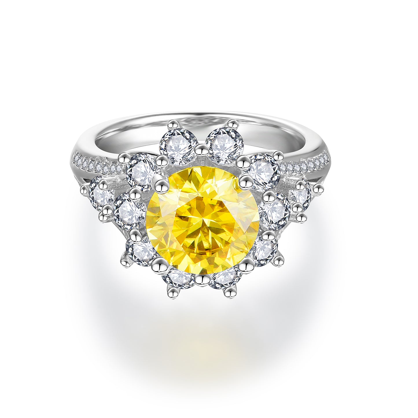 3/10ct Yellow Moissanite Ring