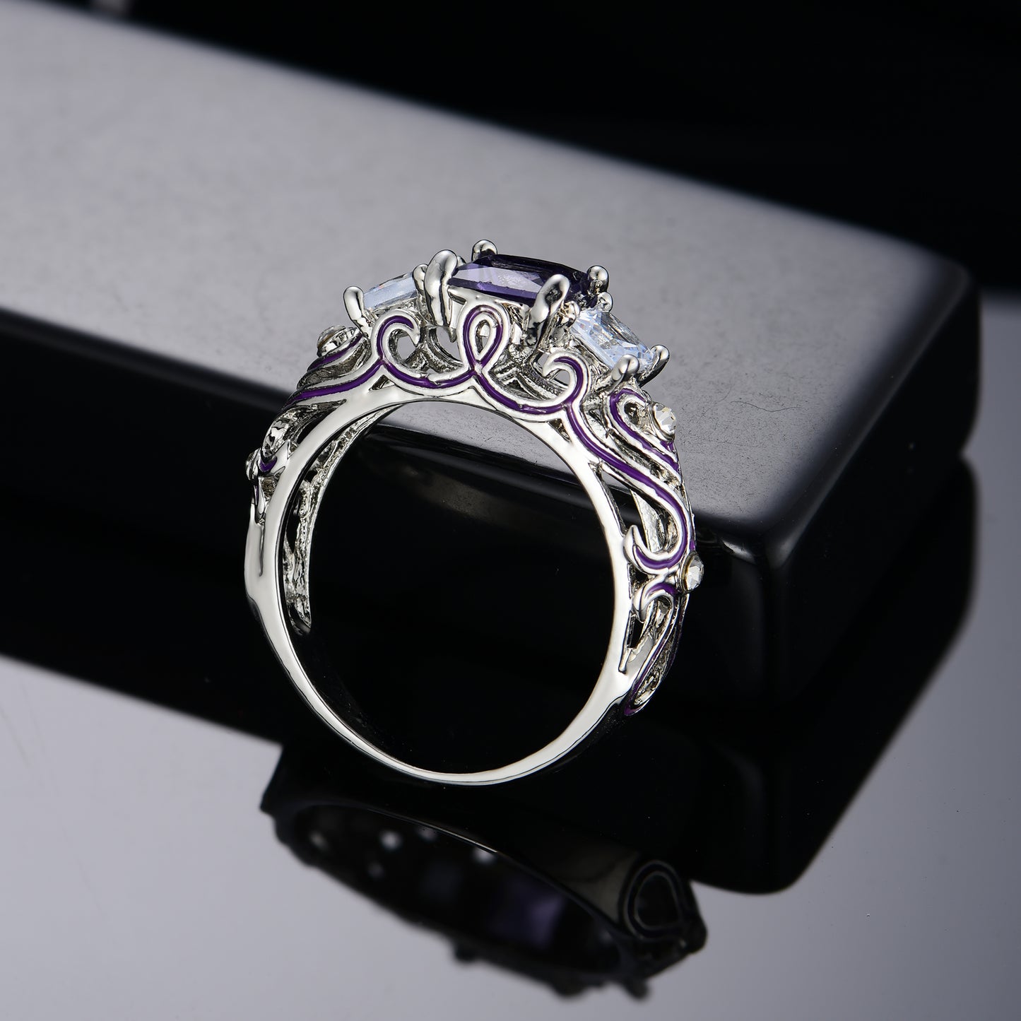 Amethyst Silver Ring