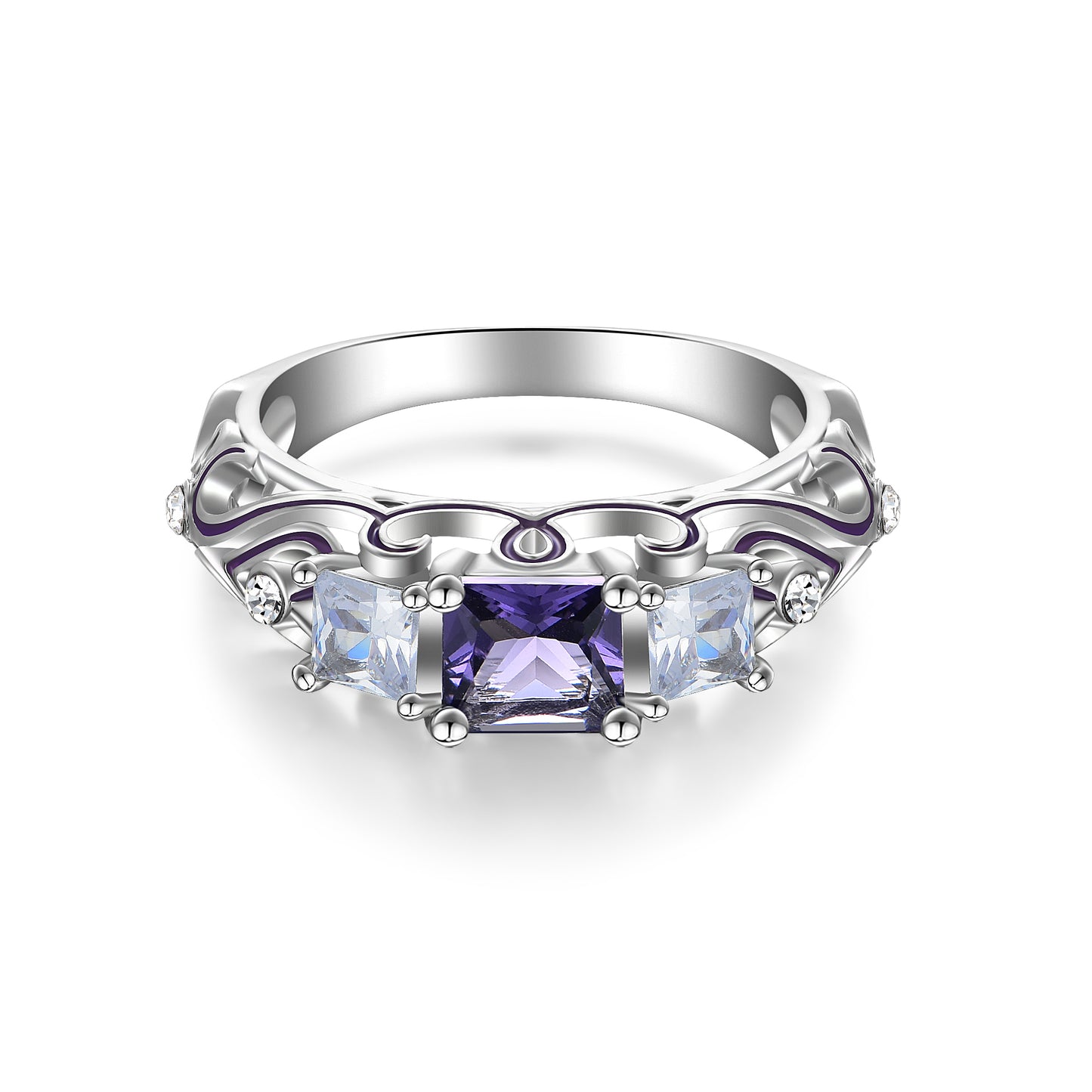 Amethyst Silver Ring