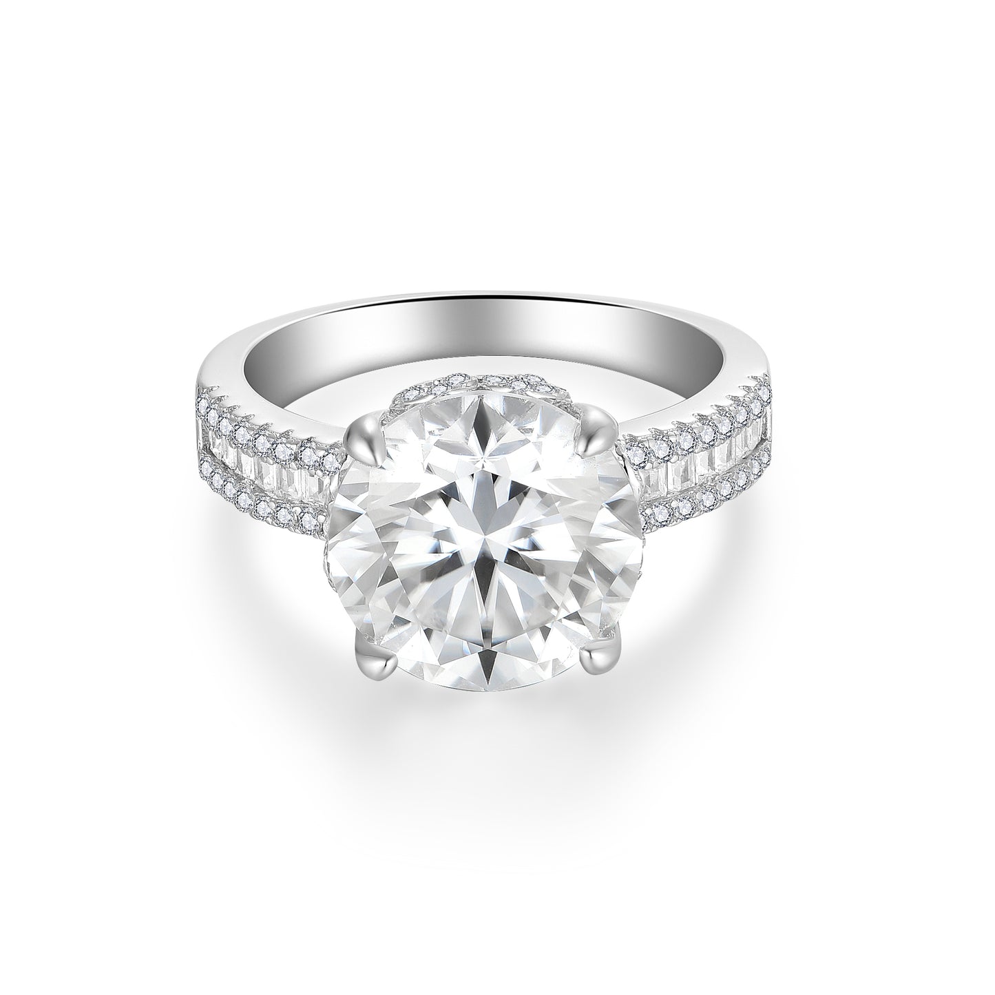 5 Carat White Moissanite Luxury Rings