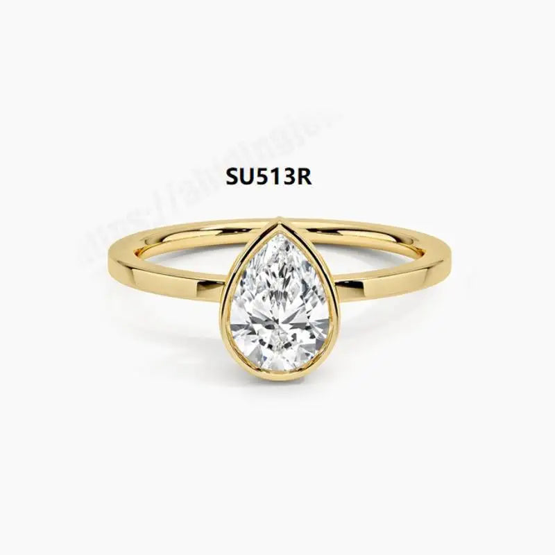 1ct Classic  Moissanite Rings for Women, 925 Silver 18K Gold Promise Engagement Ring for Women. Girlfriends Wife Mother Gifts