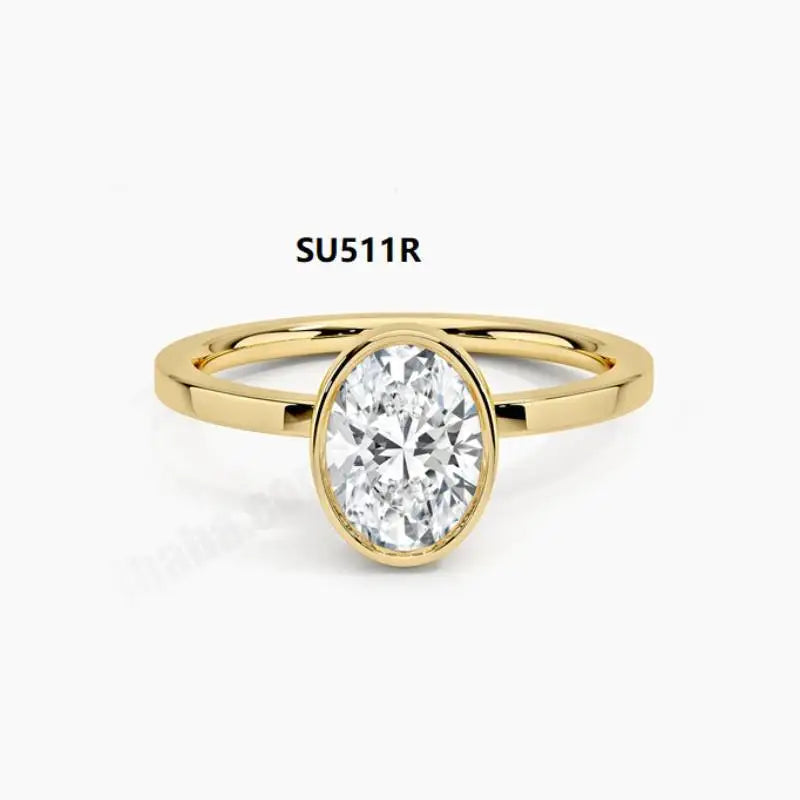 1ct Classic  Moissanite Rings for Women, 925 Silver 18K Gold Promise Engagement Ring for Women. Girlfriends Wife Mother Gifts