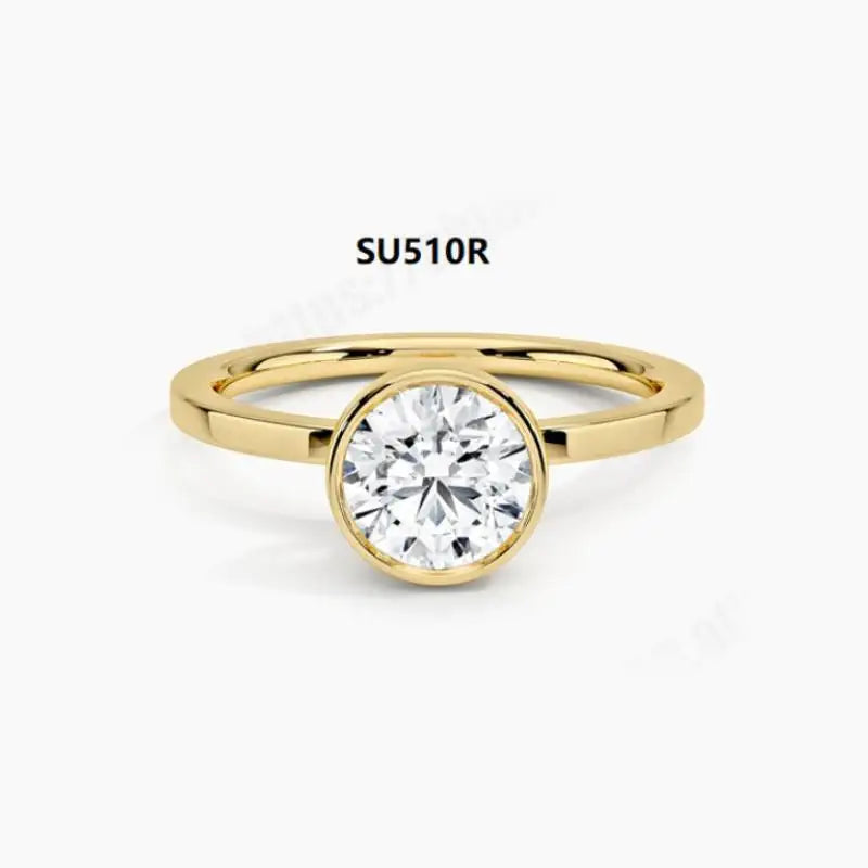 1ct Classic  Moissanite Rings for Women, 925 Silver 18K Gold Promise Engagement Ring for Women. Girlfriends Wife Mother Gifts