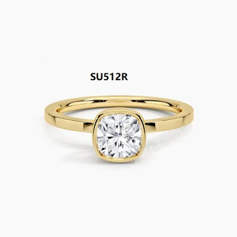 1ct Classic  Moissanite Rings for Women, 925 Silver 18K Gold Promise Engagement Ring for Women. Girlfriends Wife Mother Gifts