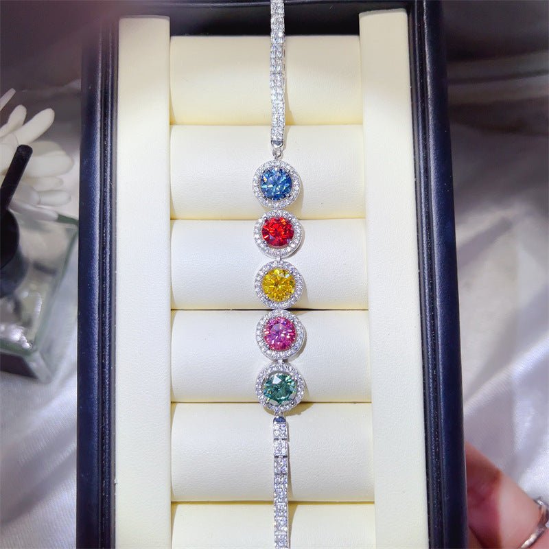 5 Carat Colored Moissanite Tennis Bracelet – image 1