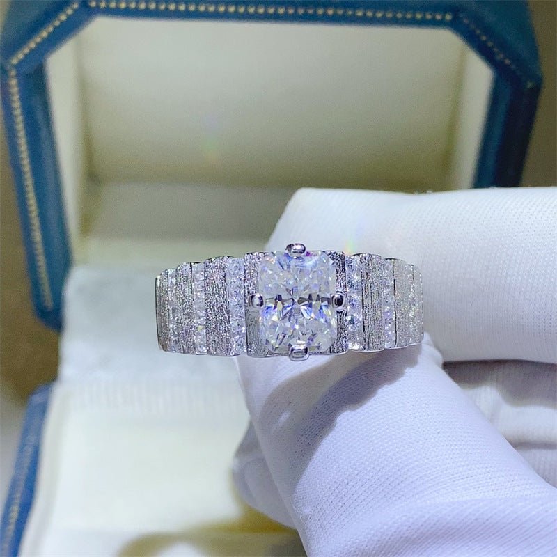 2 Carat Radiant-Cut Moissanite Ring for Men – image 2