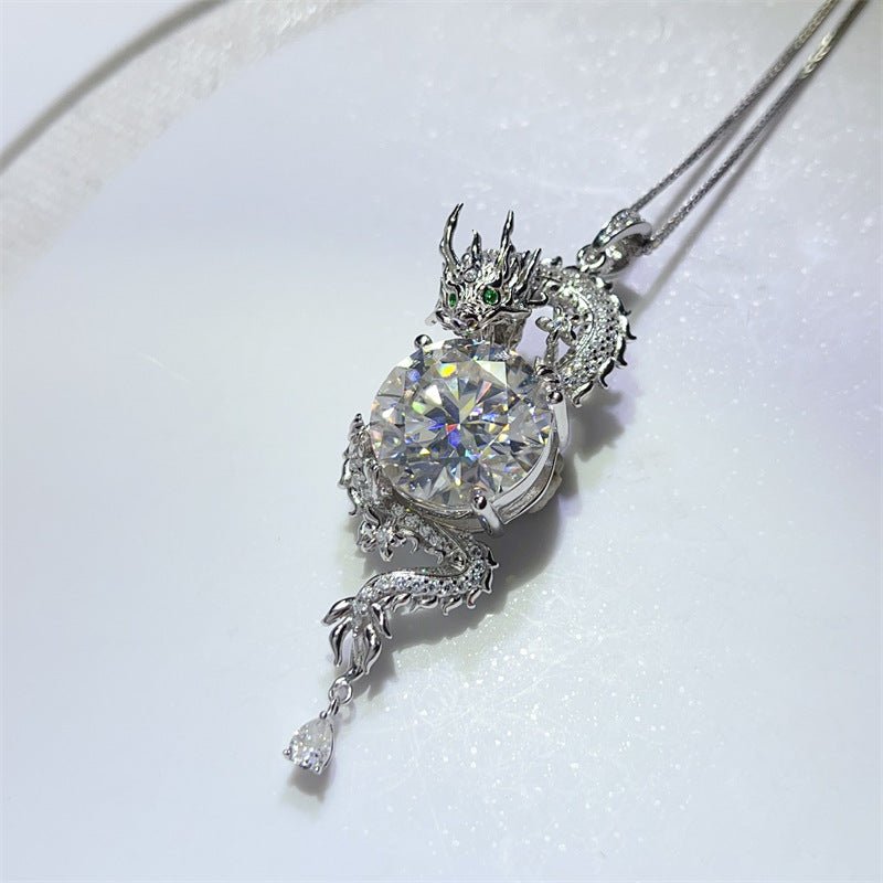 Dragon Moissanite Pendant Necklace – image 2