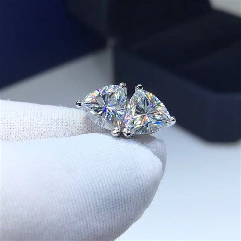 Fashion Floral Moissanite Earrings For Fashion Jewelry Lovers – view 2