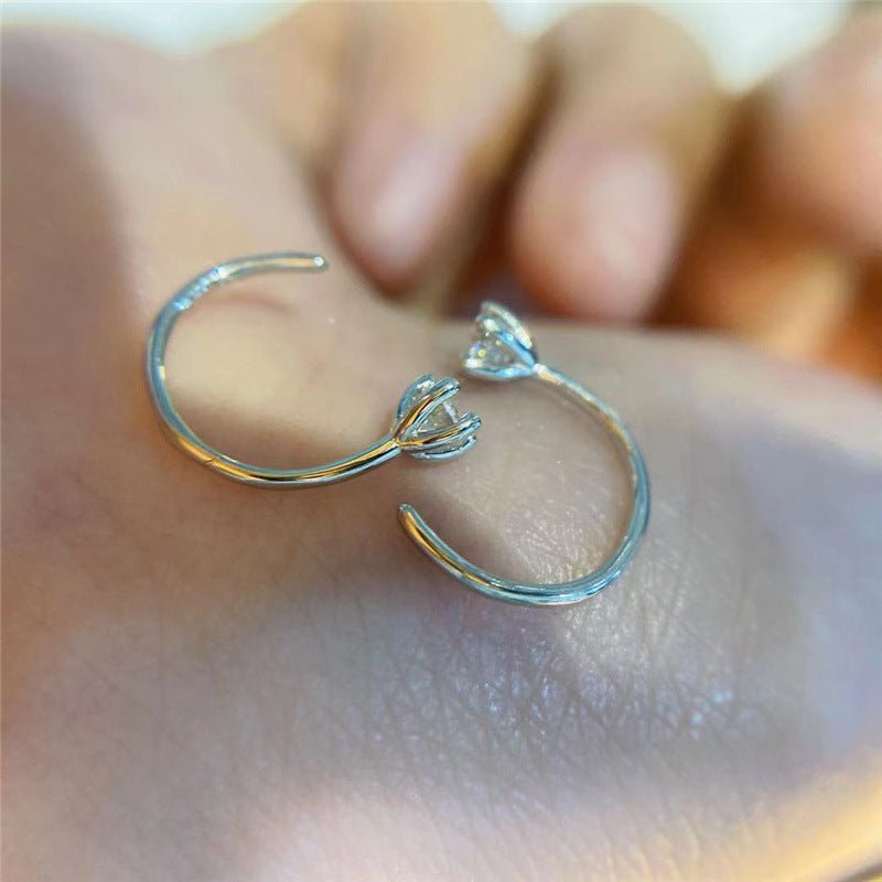 Fashion Fashion Design Moissanite Earrings For Fashion Jewelry Lovers – view 3