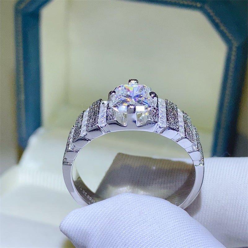 2 Carat Radiant-Cut Moissanite Ring for Men – image 4