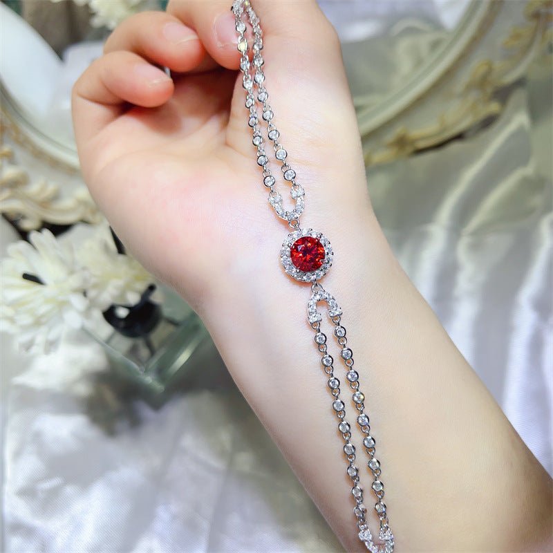 Double-Layer Moissanite Tennis Bracelet – image 3
