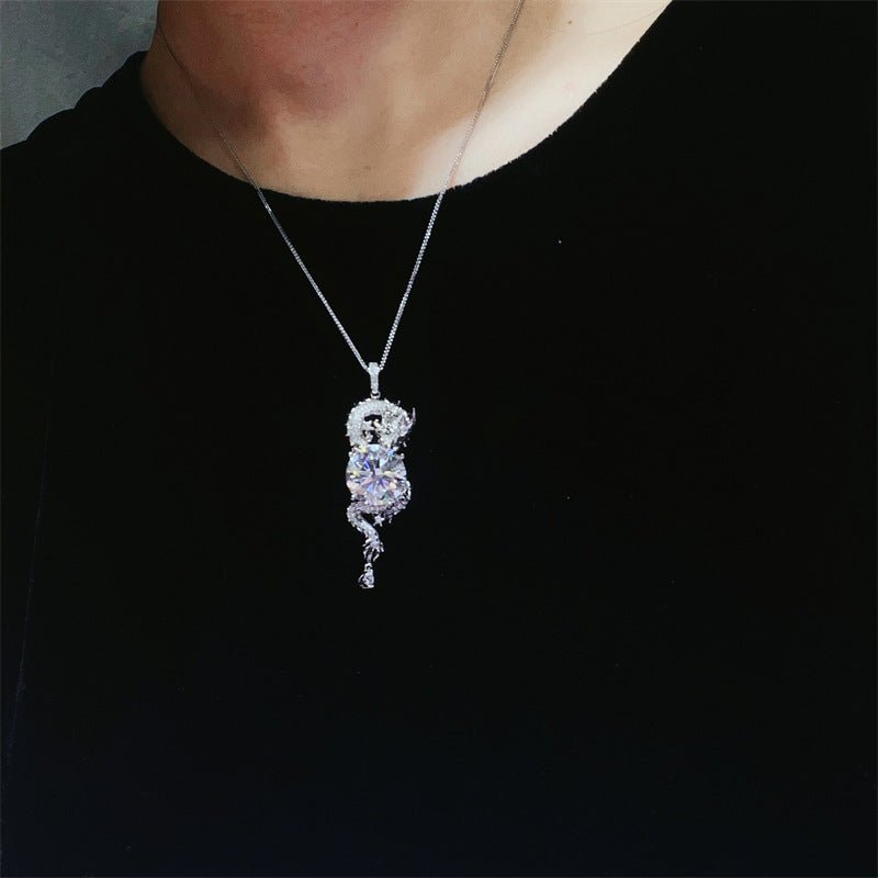 Dragon Moissanite Pendant Necklace – image 4