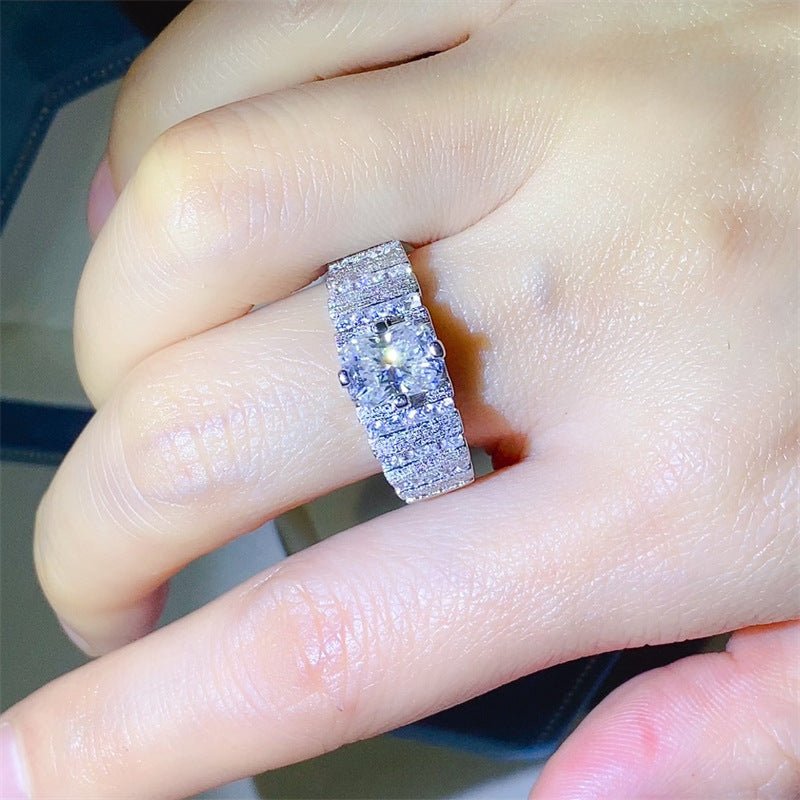 2 Carat Radiant-Cut Moissanite Ring for Men – image 5