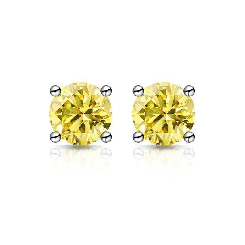 Classic Four-Prong Moissanite Stud Earrings – image 5