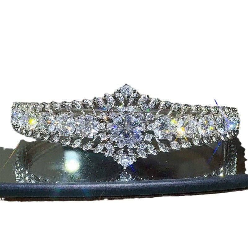 6 Carat Floral Moissanite Tennis Bracelet – image 5