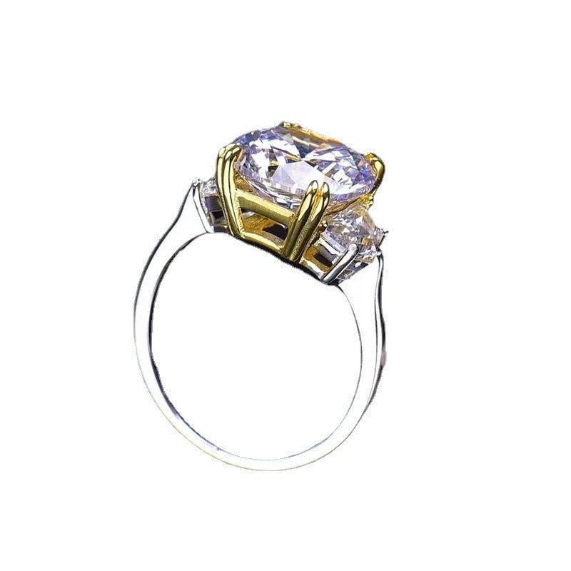 5 Carat Moissanite Ring for Women, Floral Round Cut Engagement Ring, Size 9-19 – view 5