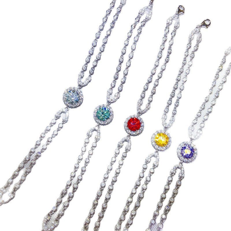 Double-Layer Moissanite Tennis Bracelet – image 5