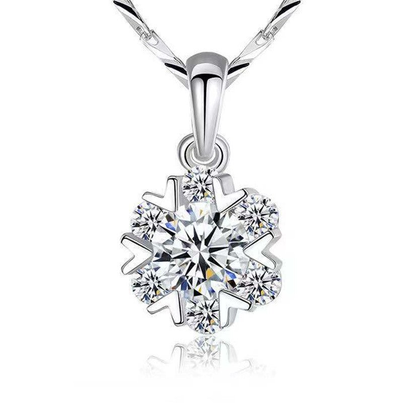 Snowflake Moissanite Pendant Necklace, D Color VVS1, 0.5-2 ct – view 5