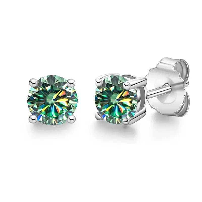 Classic Four-Prong Moissanite Stud Earrings – image 12