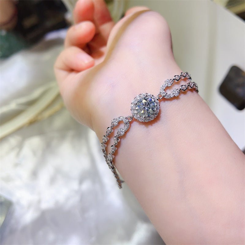 Double-Layer Moissanite Tennis Bracelet – image 6