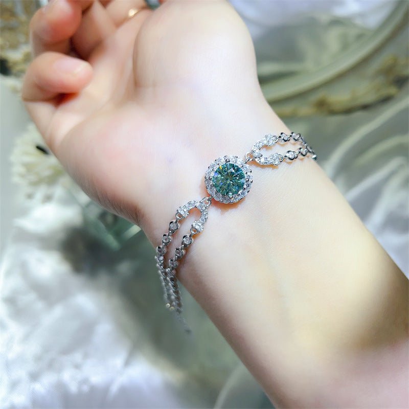 Double-Layer Moissanite Tennis Bracelet – image 9