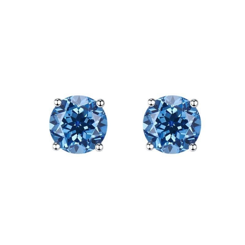 Classic Four-Prong Moissanite Stud Earrings – image 6