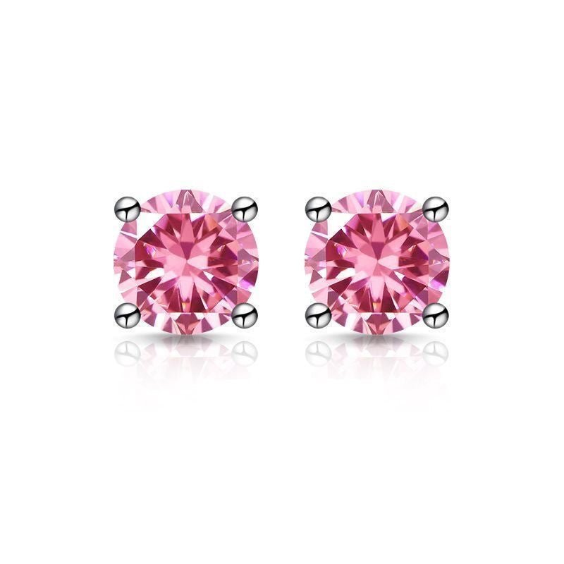 Classic Four-Prong Moissanite Stud Earrings – image 9
