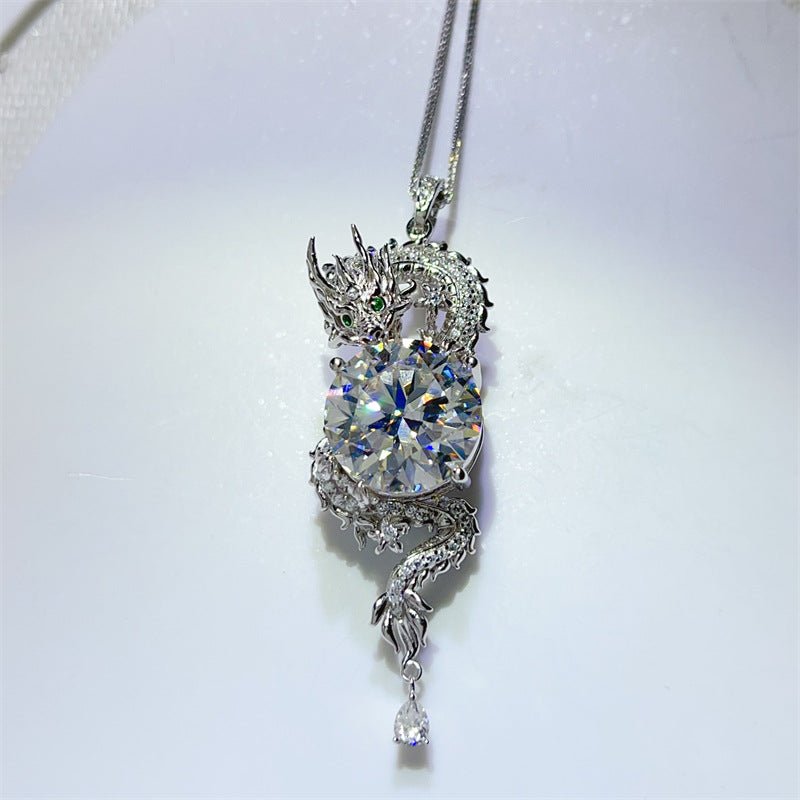 Dragon Moissanite Pendant Necklace – image 6