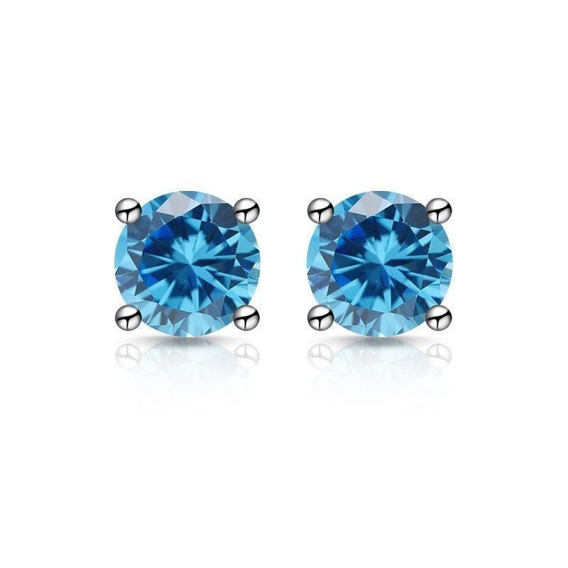 Classic Four-Prong Moissanite Stud Earrings – image 7