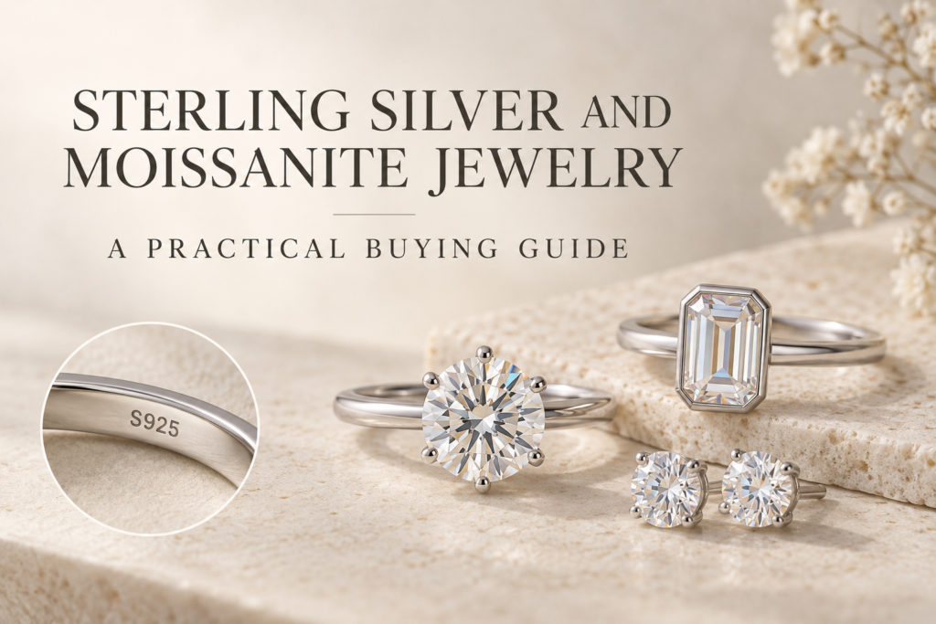 Sterling Silver and Moissanite Jewelry: A Practical Buying Guide