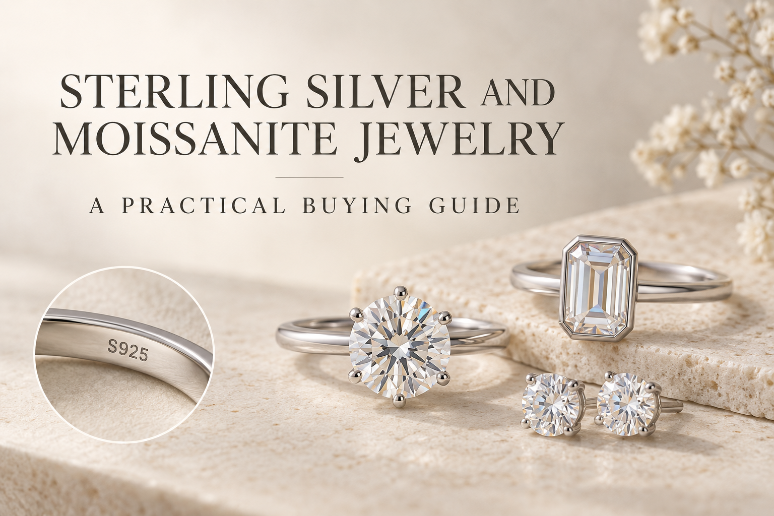Sterling Silver and Moissanite Jewelry: A Practical Buying Guide