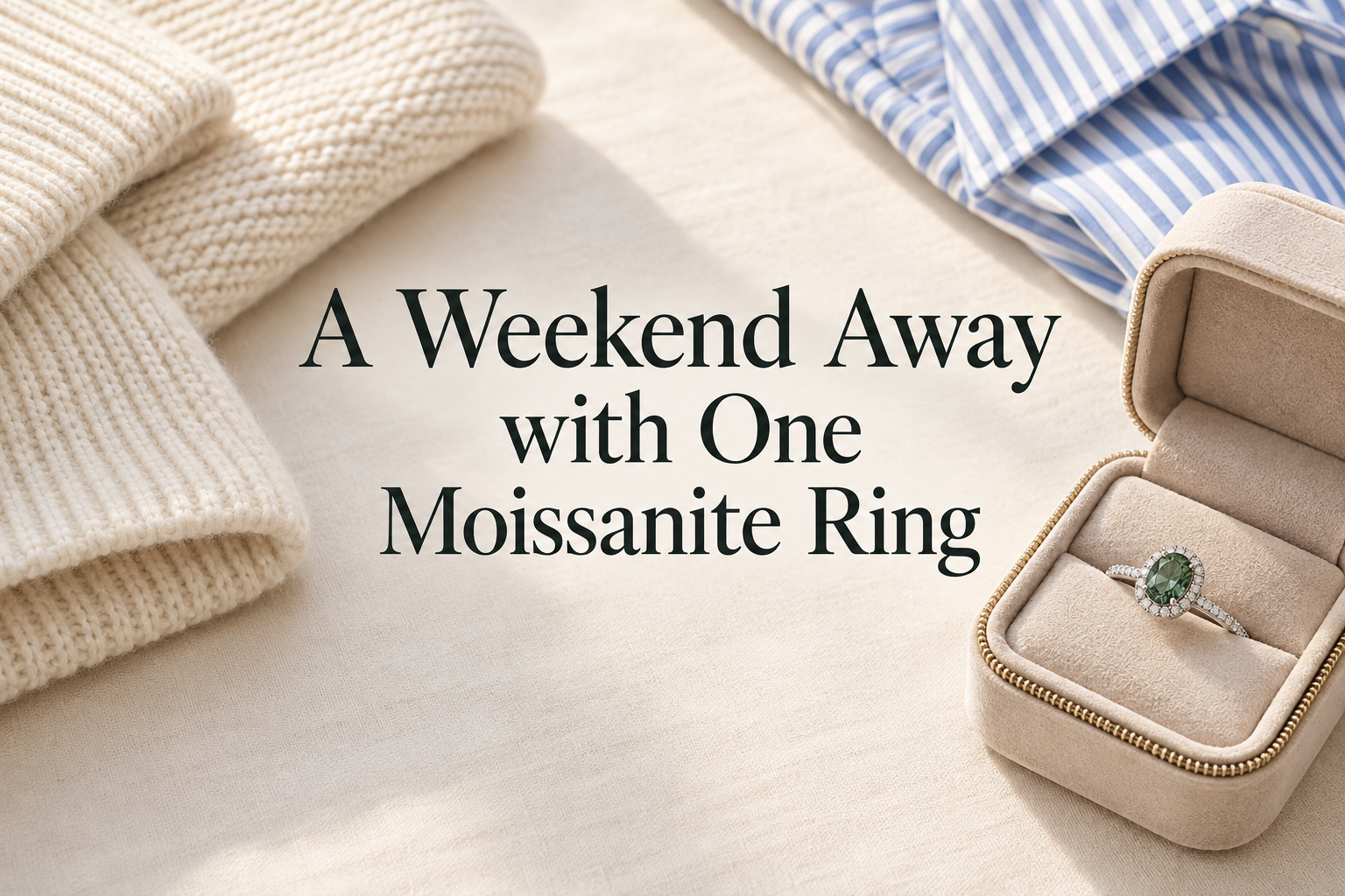 A Weekend Away with One Moissanite Ring