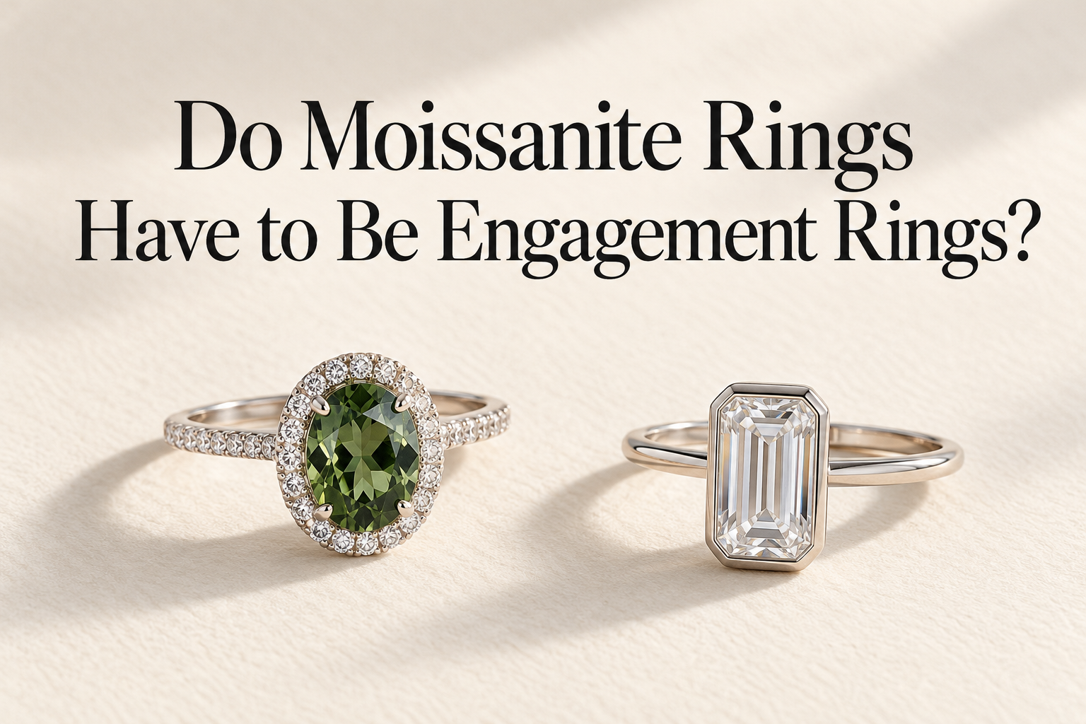 Do Moissanite Rings Have to Be Engagement Rings?