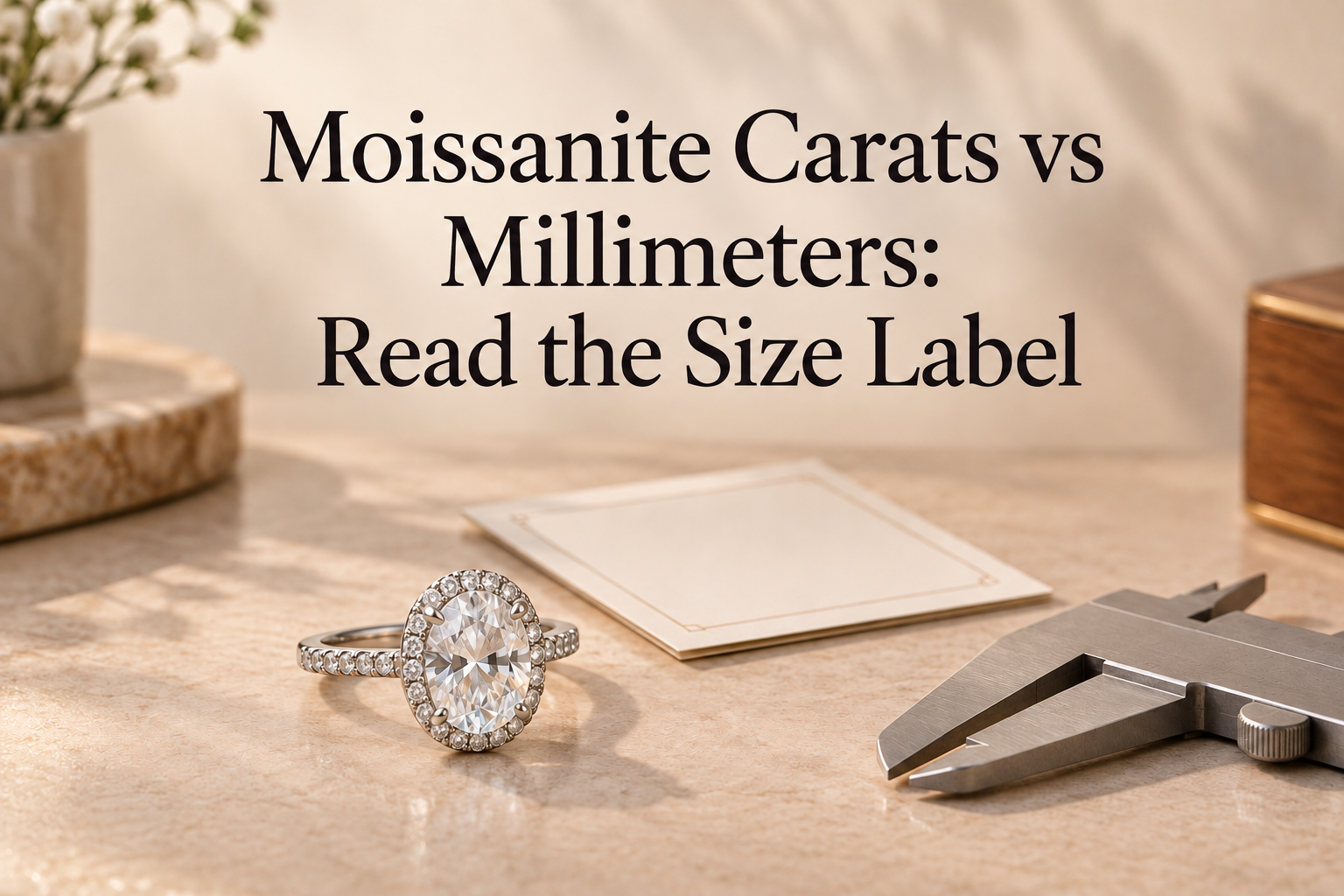 Moissanite Carats vs Millimeters: Read the Size Label