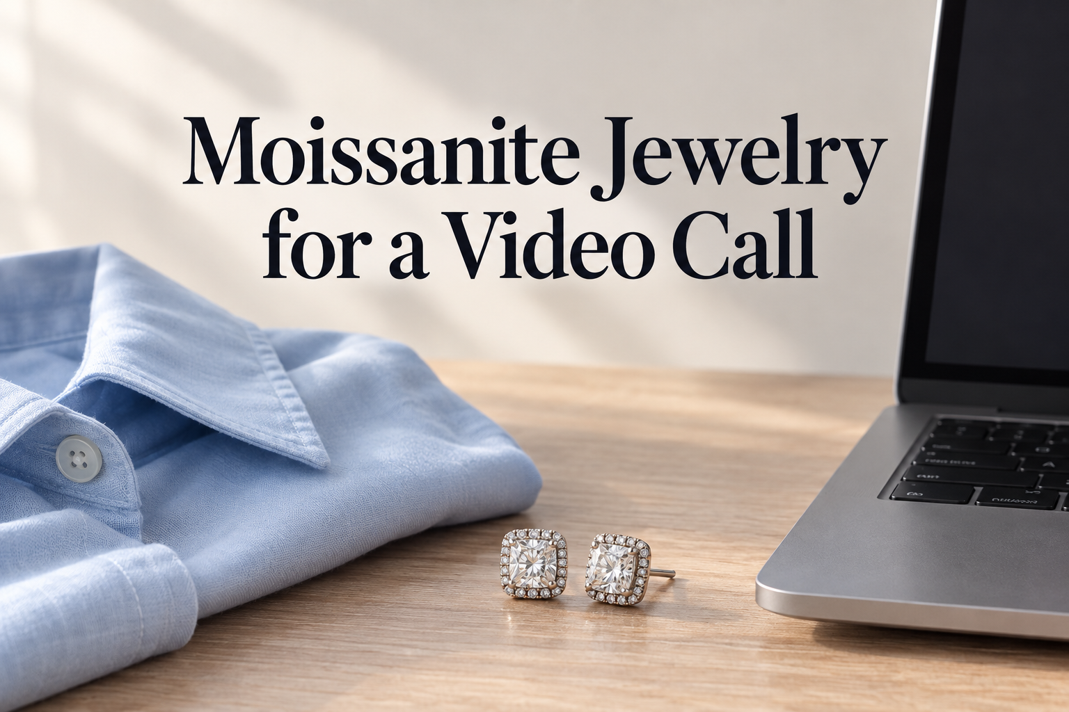 Moissanite Jewelry for a Video Call