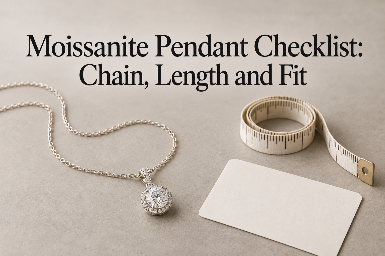 Moissanite Pendant Checklist: Chain, Length and Fit