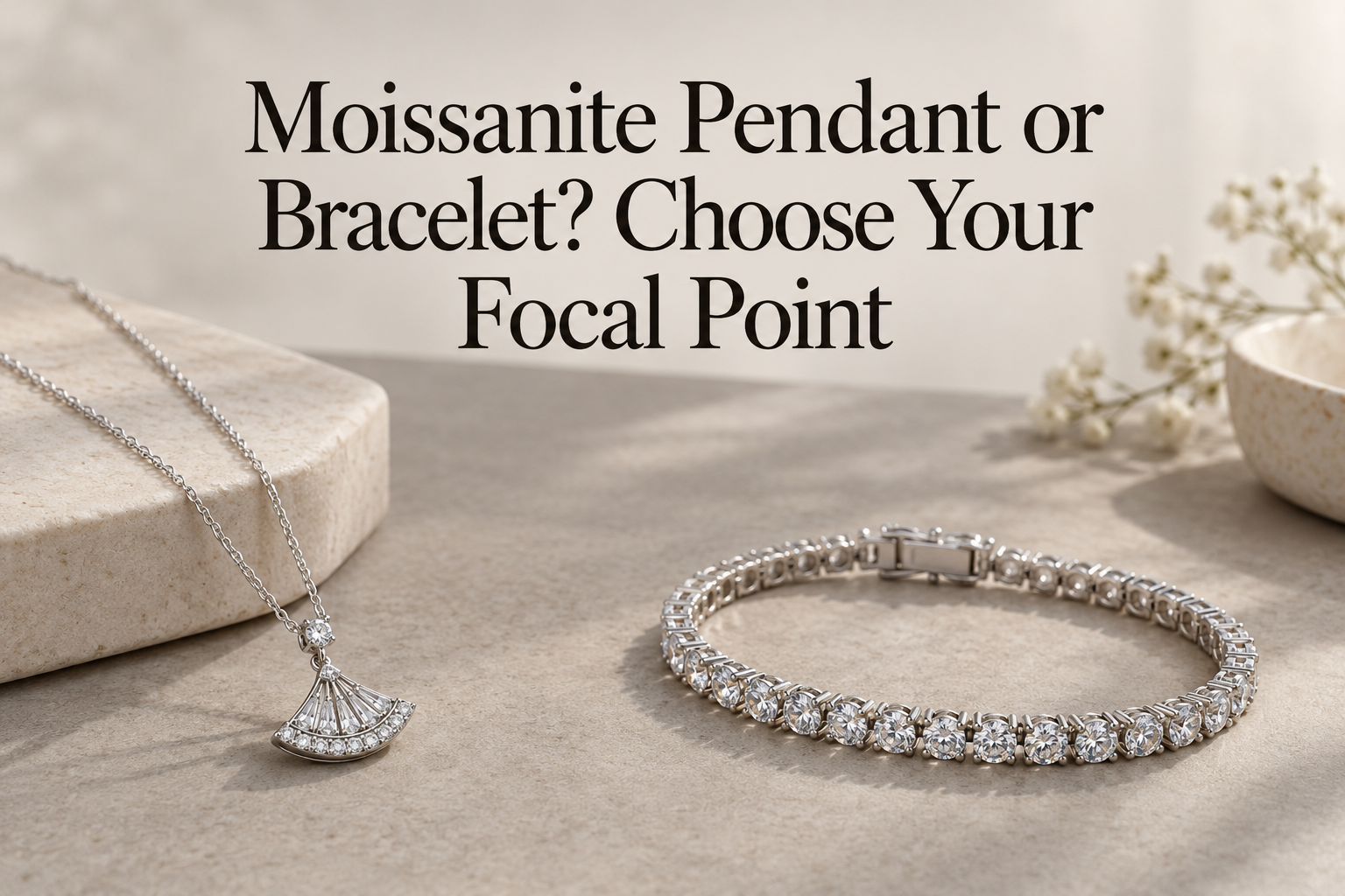 Moissanite Pendant or Bracelet? Choose Your Focal Point