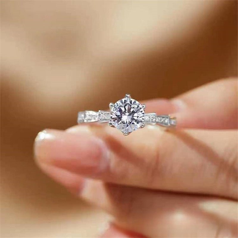 Minimalist Geometric Moissanite Ring For Women And Men