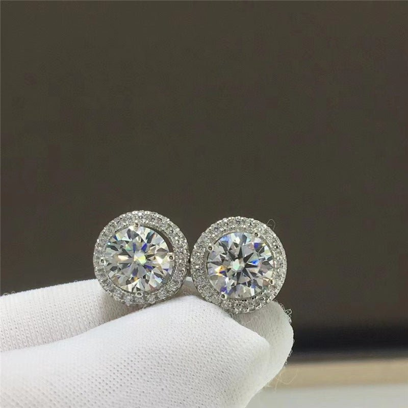 Sparkling Stud Earrings for Women - Radiant, Halo, Bow, Emerald-Cut & Triangle Minimal Earrings