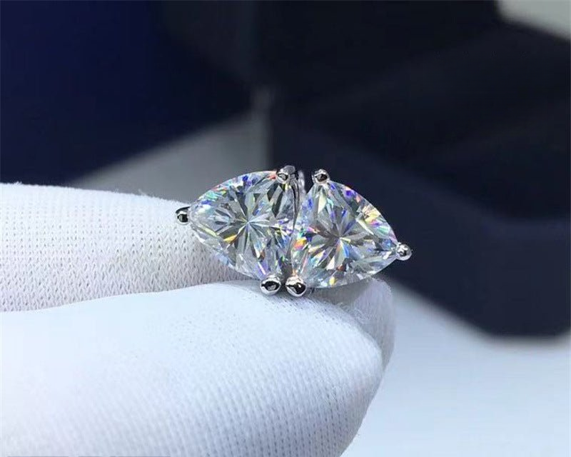 Fashion Floral Moissanite Earrings For Fashion Jewelry Lovers