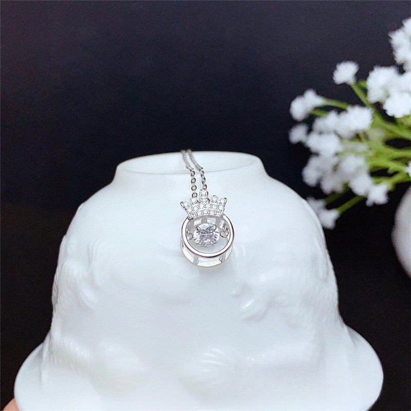18K Gold Moissanite Pendant Necklace, Dainty Charm Shapes for Daily Wear