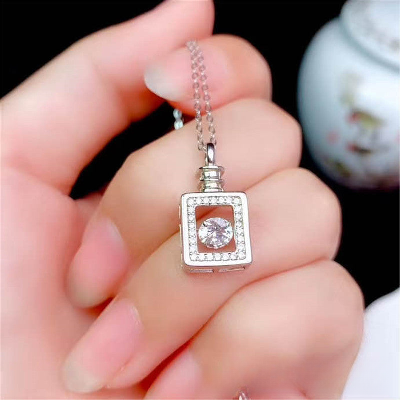 18K Gold Moissanite Pendant Necklace, Dainty Charm Shapes for Daily Wear